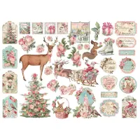 Stamperia Pink Christmas Die Cuts (43pcs) (DFLDC45) ( DFLDC45)
