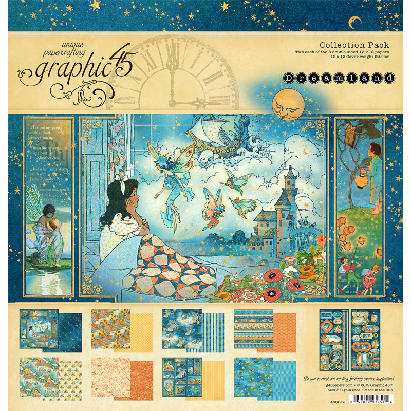 Graphic 45 Dreamland 12x12 Inch Collection Pack (4501931)
