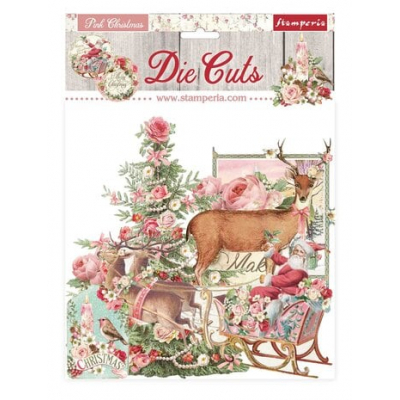 Stamperia Pink Christmas Die Cuts (43pcs) (DFLDC45) ( DFLDC45)