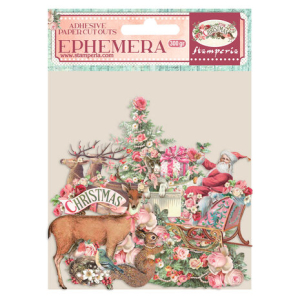 Stamperia Pink Christmas Ephemera (35pcs) (DFLCT28)