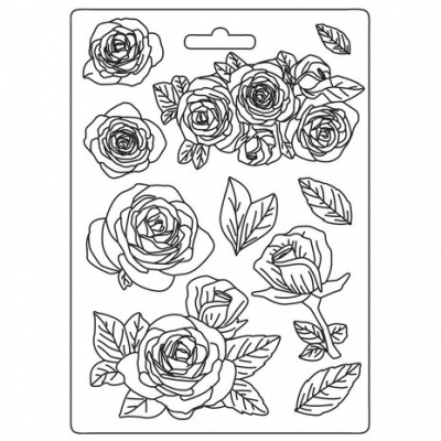 Stamperia Soft Mould A5 Desire Roses (K3PTA5638)