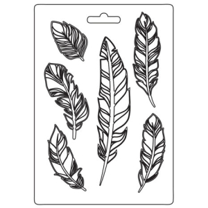 Stamperia Soft Mould A5 Way Feathers (K3PTA5625) 