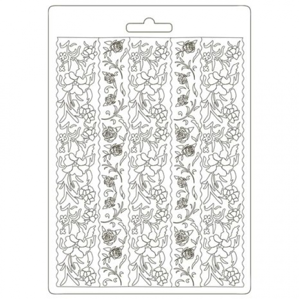 Stamperia Soft Mould A5 Alice Borders (K3PTA588)