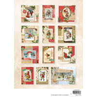 Studio Light Vintage Christmas A4 Card Making Pad (SL-ES-CMP10)