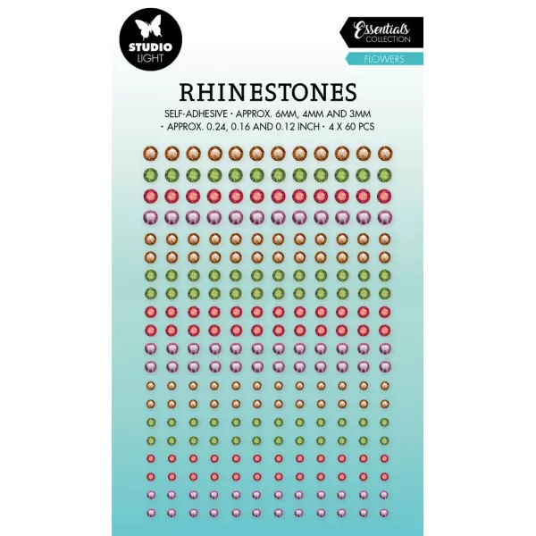 Studio Light Rhinestones Self-adhesive Flowers (4x60pcs) (SL-ES-RS02)