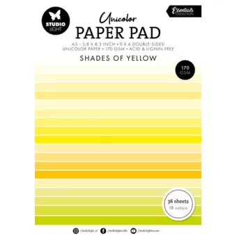 Studio Light Shades Of Yellow A5 Paper Pad (SL-ES-UPP231)