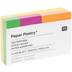 Rico-Design Sticky notes neon, 4x100 sheets (300285)