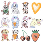 Rico Design Card and envelope set, Airbrush (300631)