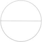 Rico-Design Metal ring with cross brace off white matt, 25cm (38007.21.29)