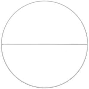 Rico-Design Metal ring with cross brace off white matt, 25cm (38007.21.29)