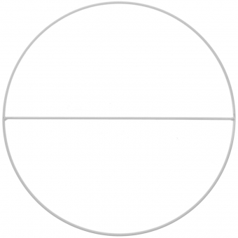 Rico-Design Metal ring with cross brace off white matt, 25cm (38007.21.29)