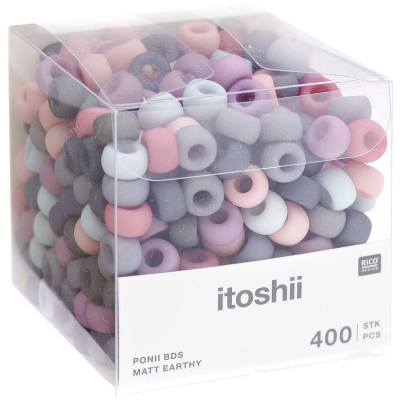 itoshii - Ponii Beads, matt earthy 600211
