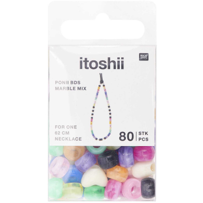 itoshii - Ponii Beads marbled mix 600218