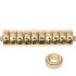 Rico-Design itoshii - Ponii Beads, Rings, flat, gold (600235)