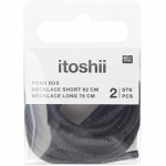 Rico Design itoshii - Chain set, glittering black (600259)