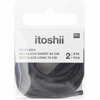 Rico-Design itoshii - Chain set, glittering black (600259)