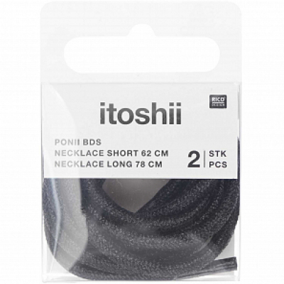 itoshii - Chain set, glittering black 600259 