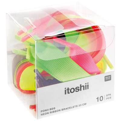 itoshii - Neon grosgrain ribbon bracelets 600267
