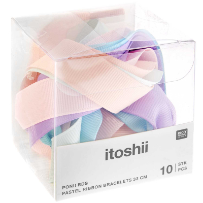 itoshii - Pastel grosgrain ribbon bracelets 600269