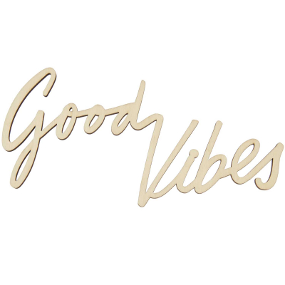 Wooden lettering "Good Vibes", magnetic 700526