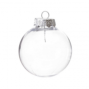Rico-Design CHRISTMAS BAUBLE 10CM PLASTIC, 10CM DIA. (99002.00.53)