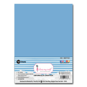 Dress My Craft Uniform Blue A4 Cardstock (10sheets) (DMCP7525)