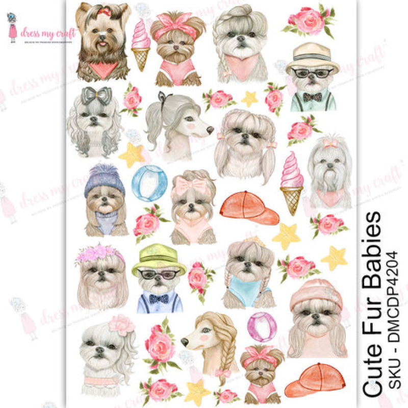 Dress My Craft Transfer Me Cute Fur Babies (DMCDP4204)