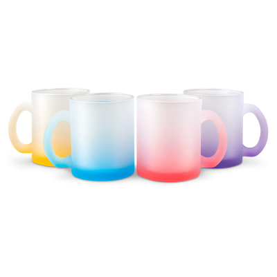 Sublimatie Glass mug with colour gradient 10oz (GL-TAC)