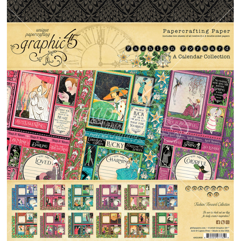 Graphic 45 Fashion Forward 8x8 Inch Pad (4501969)