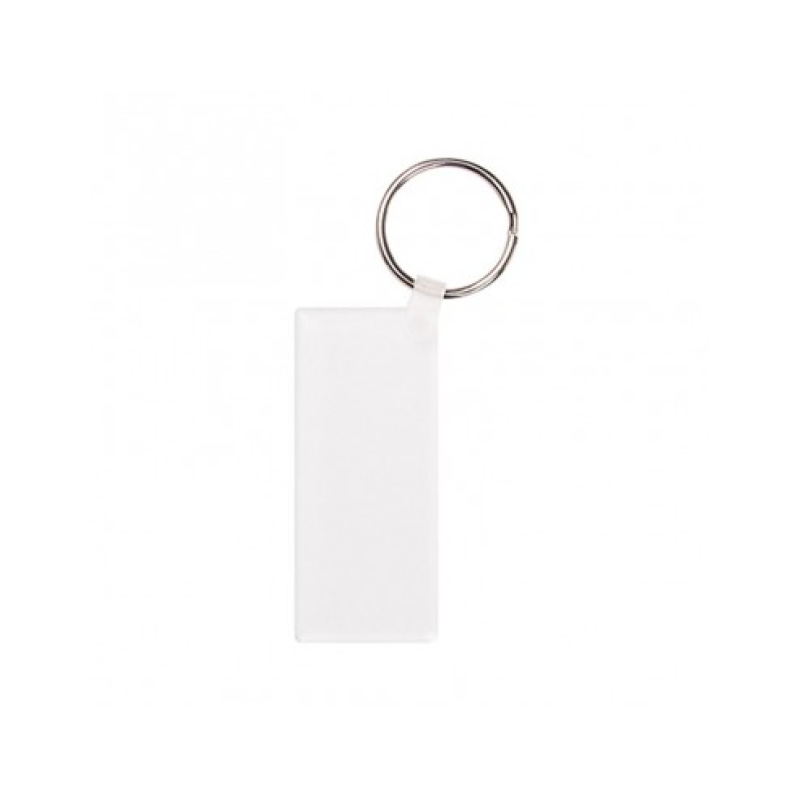 Sublimatie sleutelhanger kunststof - langwerpig (7107)