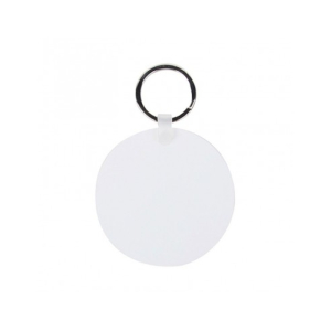 Sublimatie sleutelhanger kunststof - rond (UNI-5521)