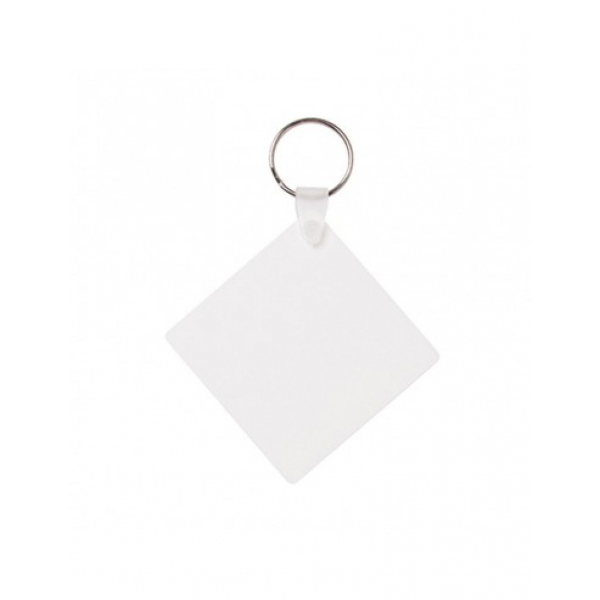 Sublimatie sleutelhanger kunststof - vierkant (7109)