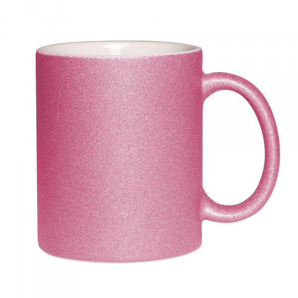 Sublimatie Mok - Mok Sparkle Licht roze - 11oz (Sublimatie Mok Sparkle)