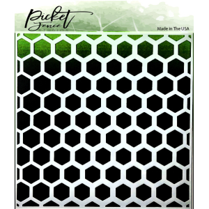 Picket Fence Studios Honeycomb Stencil (SC-159)
