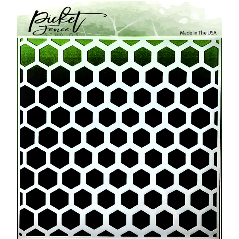 Picket Fence Studios Honeycomb Stencil (SC-159)