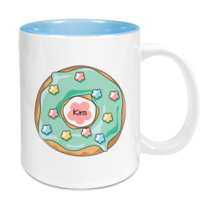 Sublimatie mok -  Mok 11 oz - gekleurde binnenkant - cambridge blue (TT-CB)