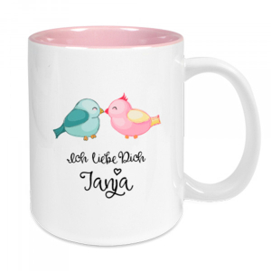 Sublimatie mok -  mok 11 oz - gekleurde binnenkant - roze (TT-AR)