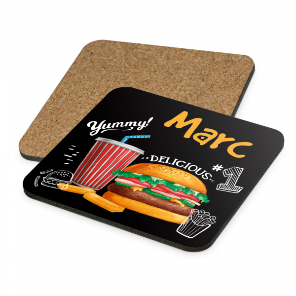 Sublimatie Hardboard cork coaster (UNI-5677)