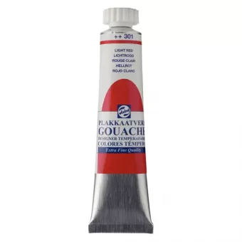 Royal Talens Gouache Extra Fine Quality Tube 20 ml Lichtrood 301 (08043012)