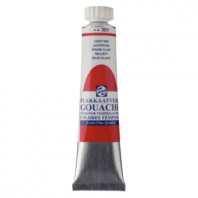 Royal Talens Gouache Extra Fine Quality Tube 20 ml Lichtrood 301 (08043012)