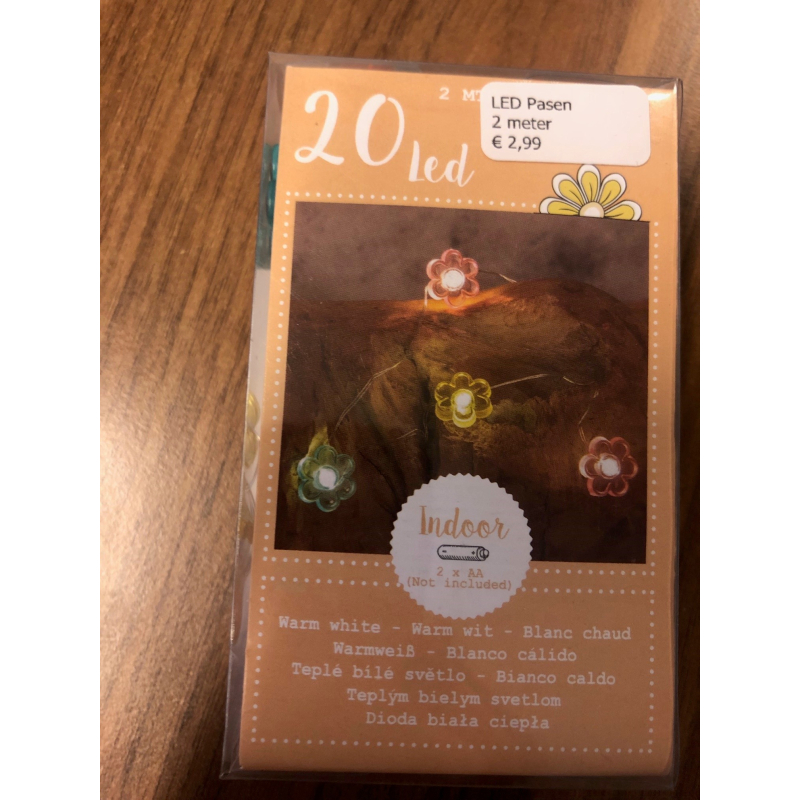Led snoer 2 meter bloemetjes (LED Bloem)
