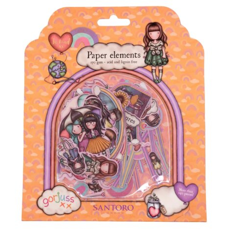 Gorjuss Gorjuss Be Kind Paper Elements (148pcs) (GOR-BK-PE08)