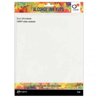 Tim Holtz Alcohol Ink Yupo Paper 8x10 Inch White (5pcs) (TAC63346)