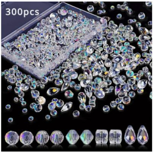 CMP Glazen kralen 2-6 mm 300 stuks   (CMP-Kralen-012)