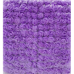 Mini roosjes 2 cm paars