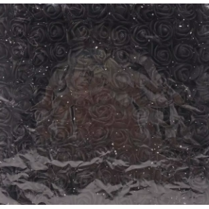 Mini roosjes 2 cm zwart