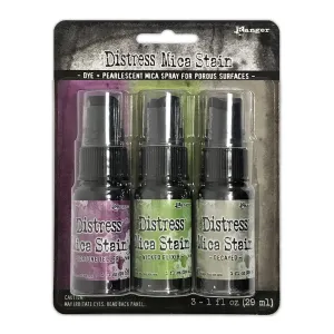 Tim Holtz Ranger Distress Mica Stains Spray  Halloween Set 4 (TSHK81104)