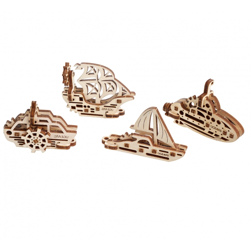 Ugears U-Fidget 4-in-one "4 boten" (70023)