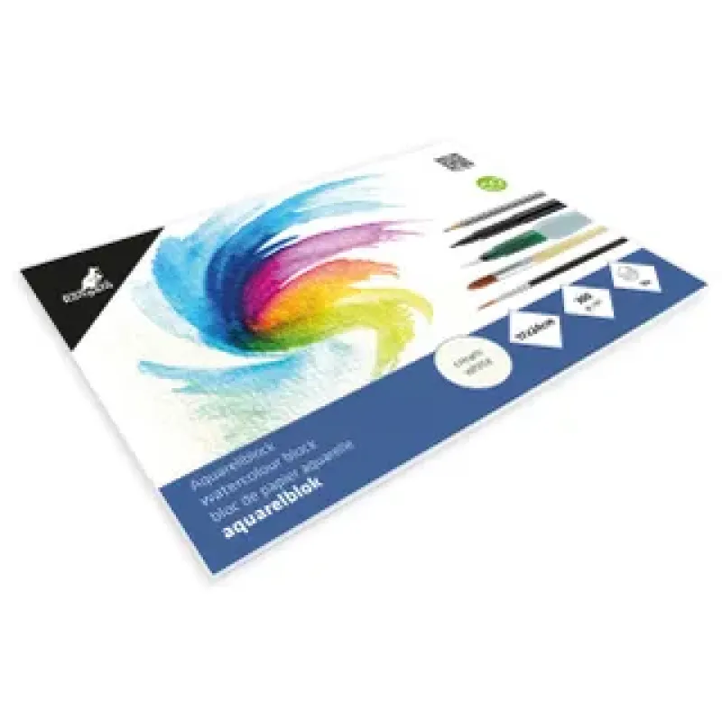 Kangaro Aquarelpapier Kangaro blok 17x24cm 300 grams 16 vel roomwit (K-5301)