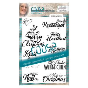 COOSA Crafts • Clear stempel #17 Xmas wensen (COC-075)